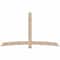 Ekena Millwork Bellingham Smooth Timber Gable Bracket, Douglas Fir, 96"W x 56"H x 3 1/2"D x 5 1/2"F, 14/12 Pitch GBW096X56X0406BEL00SDF - alternate 1